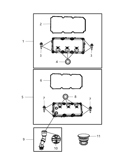 2007 Chrysler Pacifica Reservoir Cap Diagram for 4892282AA