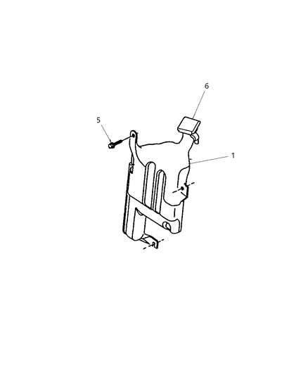 1998 Dodge Dakota Reservoir Cap Diagram for 4886387AA