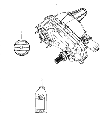 2012 Ram 1500 Transfer Case Assembly & Identification of Manual Transmission Diagram 1 - Thumbnail