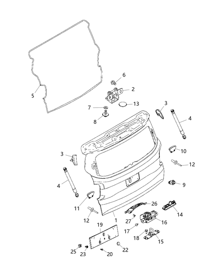 2015 Jeep Renegade Screw Hexagon Flange Head M6X1.00X16.00 Diagram for 68095101AA
