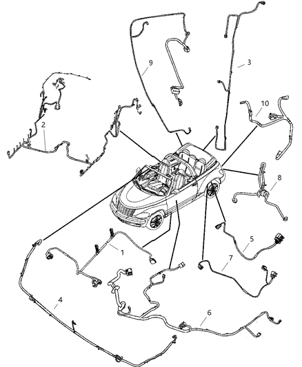2005 Chrysler PT Cruiser Wiring Body Diagram 1 - Thumbnail