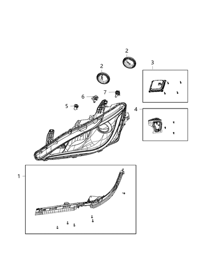 2017 Chrysler Pacifica Module Diagram for 68329851AA