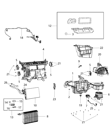 2016 Dodge Charger Control Module Diagram for 68297707AA