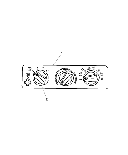 1999 Dodge Ram Wagon Control, HEVAC Diagram
