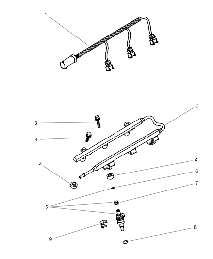 1997 Chrysler Cirrus Fuel Rail Diagram 2 - Thumbnail