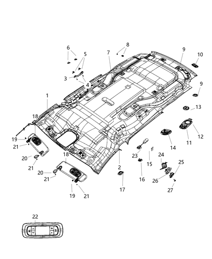 2018 Chrysler Pacifica Bezel Noise Cancellation Diagram for 5XT62DX9AA
