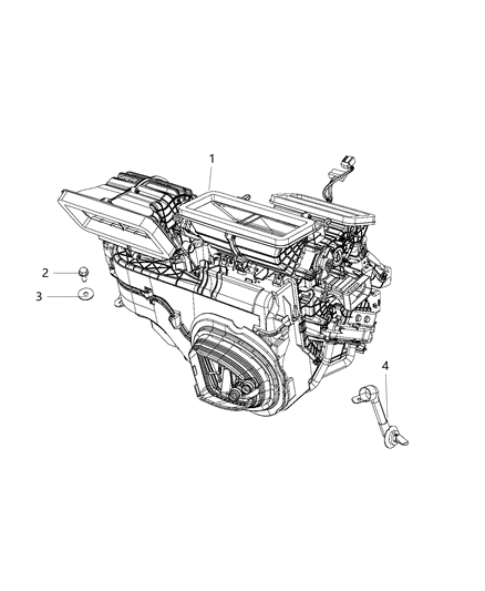 2018 Ram ProMaster City HVAC Unit Diagram