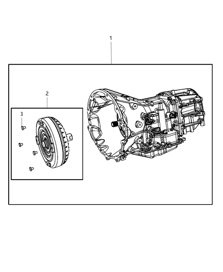 2008 Dodge Magnum Transmission / Transaxle Assembly Diagram 1 - Thumbnail