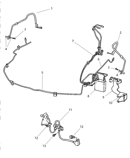 2001 Chrysler LHS Modulator Valve Diagram for 4897781AA