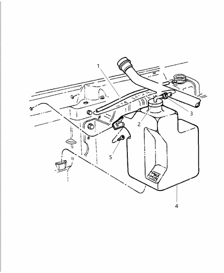 1999 Dodge Ram Wagon Coolant Tank Diagram