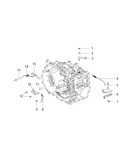2012 Dodge Dart Nut Hexagon Diagram for 68192803AA