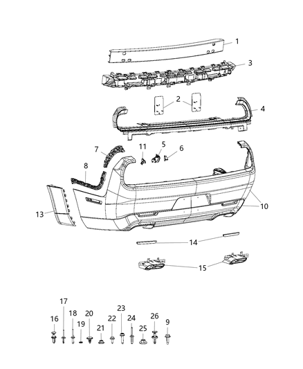 2018 Dodge Challenger Shield Nut Diagram for 6510279AA