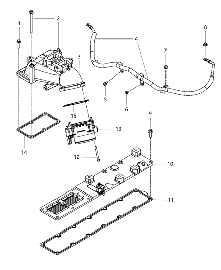2007 Dodge Ram 3500 Cab Chassis Air Intake And Air Intake Starting Aid Diagram