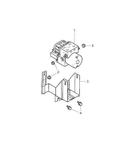 2003 Chrysler Sebring Control Module Diagram for MR370624