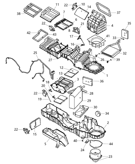 2006 Dodge Ram 1500 Harness Diagram for 68004245AA