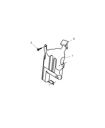 1999 Dodge Dakota Reservoir Tank Diagram for 52028762AA