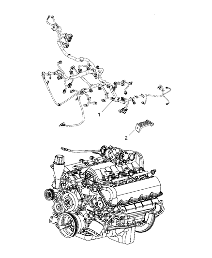 2012 Ram 1500 Wiring - Engine & Transmission Diagram 2 - Thumbnail