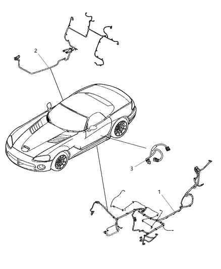 2009 Dodge Viper Wiring Underbody Diagram for 5030736AD