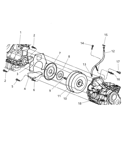 2004 Chrysler Sebring Dipstick Diagram for 4593416AC