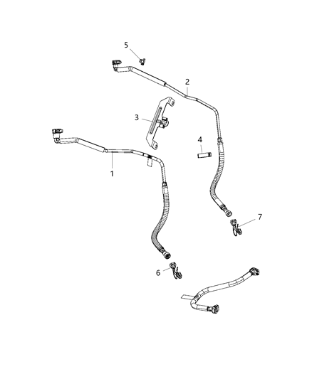2020 Ram 3500 Pickup Fuel Lines/Tubes, Front Diagram 2 - Thumbnail