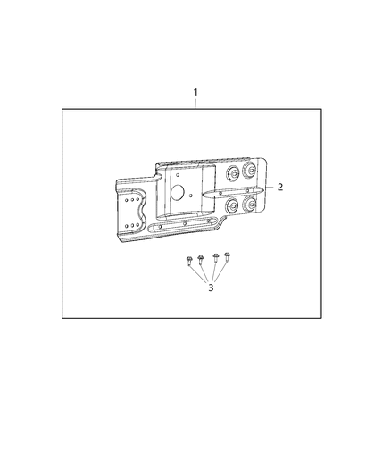 2017 Ram 1500 Plate Kit, Skid Diagram 1 - Thumbnail