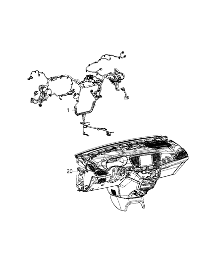 2020 Chrysler Voyager Wiring - Instrument Panel Diagram