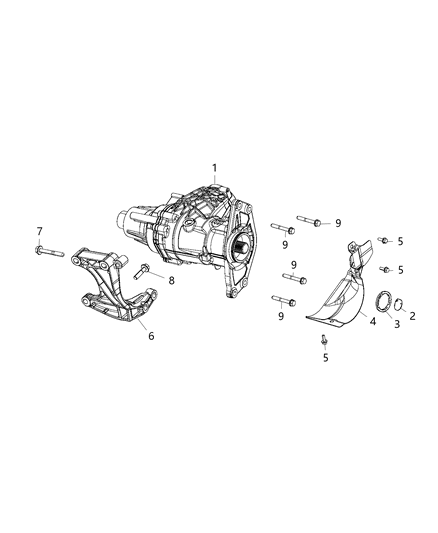 2018 Jeep Compass Assembly, Power Transfer Unit Diagram 2 - Thumbnail