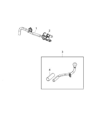 2020 Ram 3500 Cab Chassis(<10K lb.) Emission Control Vacuum Harness Diagram