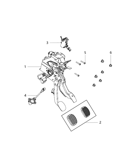 2017 Jeep Cherokee Clutch Pedal Diagram