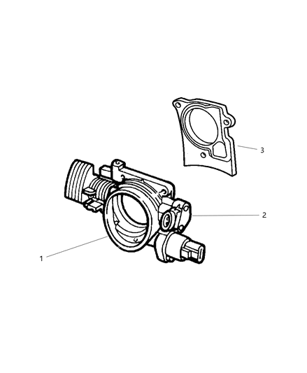 2002 Dodge Intrepid Throttle Body Diagram 1 - Thumbnail
