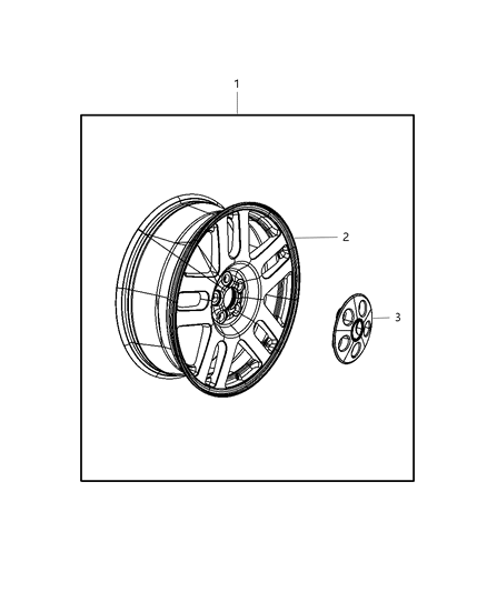 2008 Dodge Nitro Wheel Kit Diagram 2 - Thumbnail