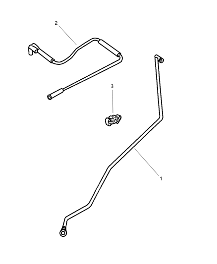 2000 Dodge Ram Wagon Fuel Lines, Front Diagram 1 - Thumbnail