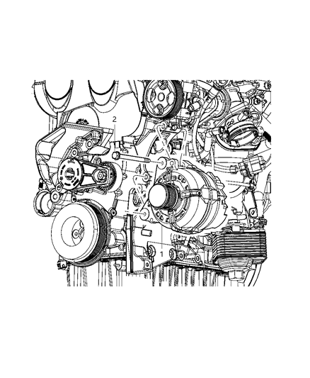 2010 Dodge Journey Generator/Alternator & Related Parts Diagram 2 - Thumbnail