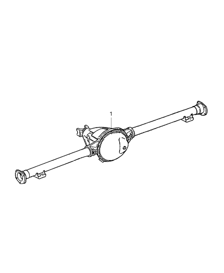 1999 Jeep Cherokee Axle Assembly, Rear Diagram 2 - Thumbnail
