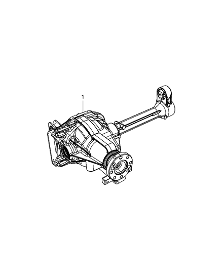 2008 Jeep Liberty Axle Service Front Diagram for 68019332AA