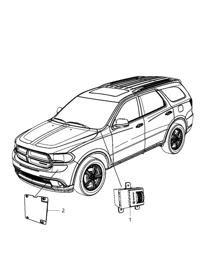 2012 Dodge Durango Modules, Lighting Diagram