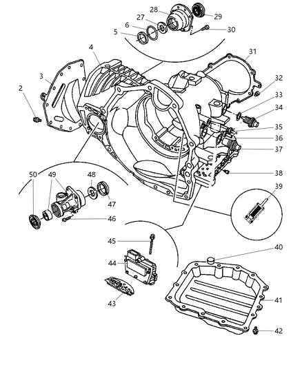 2006 Chrysler Sebring Case & Extension Diagram 1 - Thumbnail