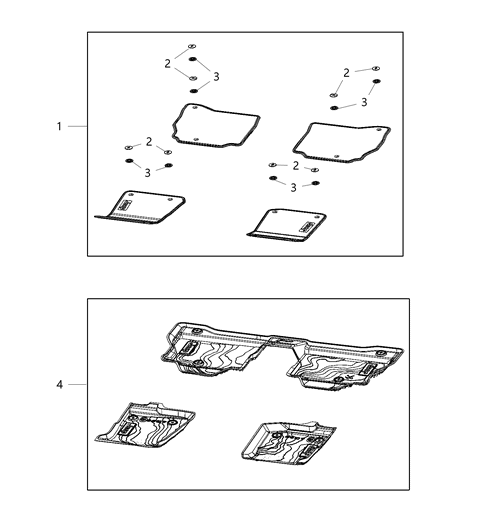 2020 Jeep Gladiator Carpet, Complete Diagram 1 - Thumbnail