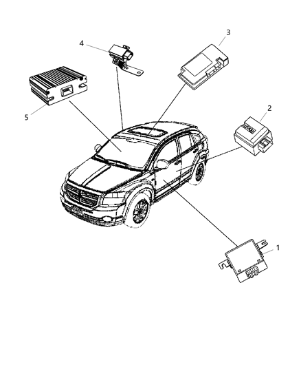 2015 Jeep Patriot Module AWD Driveline Diagram for 5033301AH