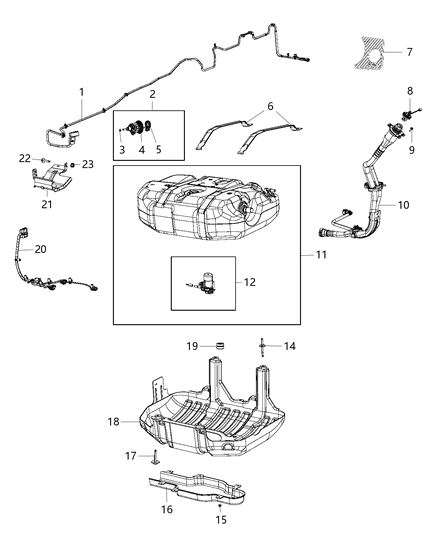 2015 Jeep Grand Cherokee Injector Kit Dosage Module Diagram for 68232842AA
