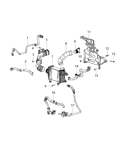 2018 Jeep Wrangler Stud Double Ended M8X1.25X55.30 Diagram for 6509936AA