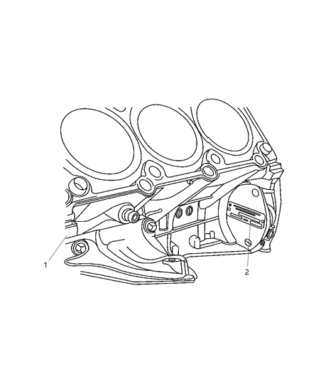 2006 Chrysler Crossfire Engine Assemblies And Engine I.D. Location Diagram 2 - Thumbnail