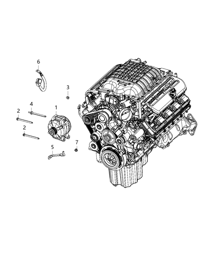 2020 Jeep Grand Cherokee Bracket Diagram for 68045250AB