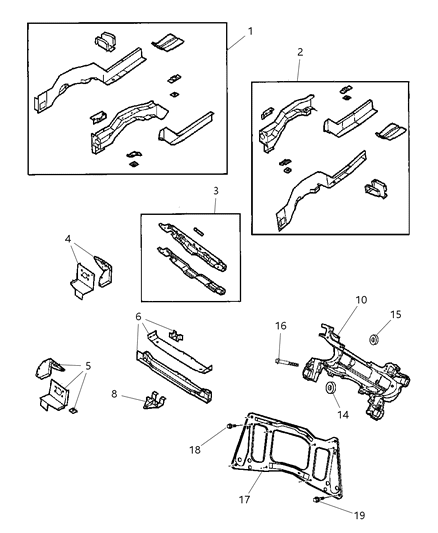 2000 Dodge Caravan Isolator Diagram for 4684285