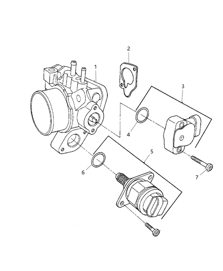 2005 Dodge Caravan Throttle Body Diagram 2 - Thumbnail