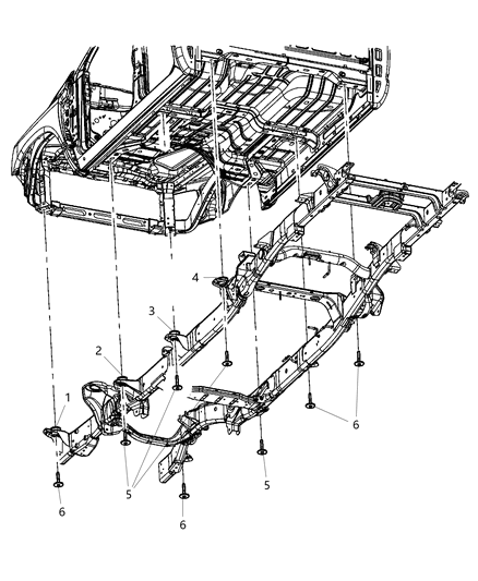 2020 Ram 2500 Body Hold Down Diagram 2 - Thumbnail