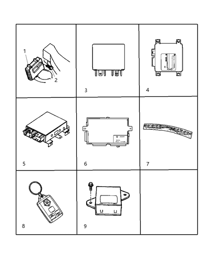 1997 Chrysler Town & Country Module Body Controller Diagram for 4686670