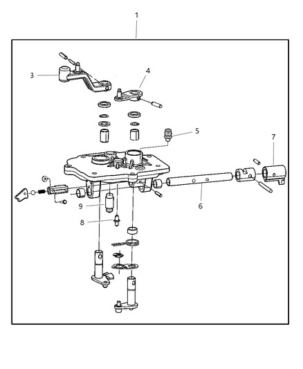 2004 Dodge Stratus Lever Select Diagram for 5080946AA