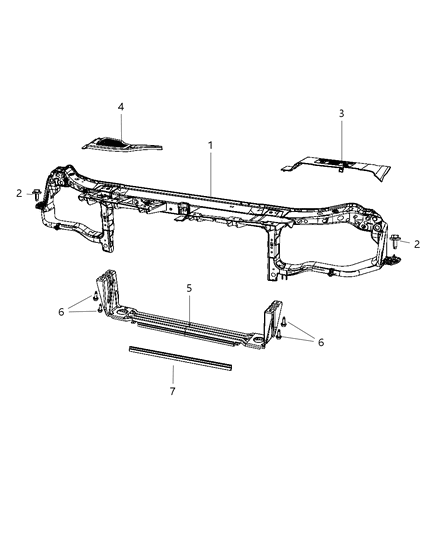 2012 Dodge Charger Screw And Washer Hexagon Head M8X1.25X25.00 Diagram for 6507734AA