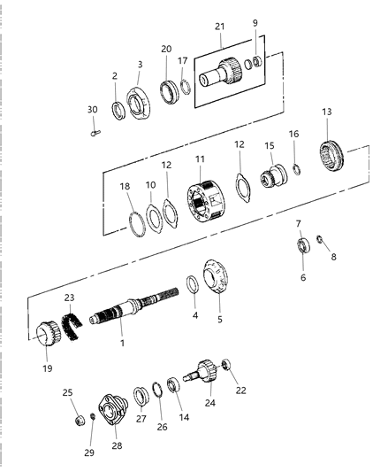 1998 Dodge Durango Gear Train Diagram 1 - Thumbnail